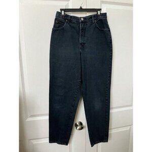Vintage Womens High Rise Mom Jeans Black Faded 29 90s